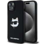 Karl Lagerfeld KLHMP15SSCHPPLK iPhone 15 / 14 / 13 6.1" black hardcase Silicone Choupette Head
