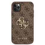 Guess GUHCN654GMGBR iPhone 11 Pro brown hardcase 4G Big Metal Logo - imagine 3
