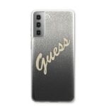 Guess GUHCS21MPCUGLSBK S21+ G996 black hardcase Glitter Gradient Script - imagine 3