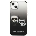 Karl Lagerfeld KLHCP13STGKCK iPhone 13 mini 5,4" hardcase black Gradient Ikonik Karl & Choupet - imagine 3