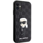 Karl Lagerfeld KLHCN61SAKHPKK iPhone 11/ Xr 6.1" black Saffiano Monogram Ikonik - imagine 4