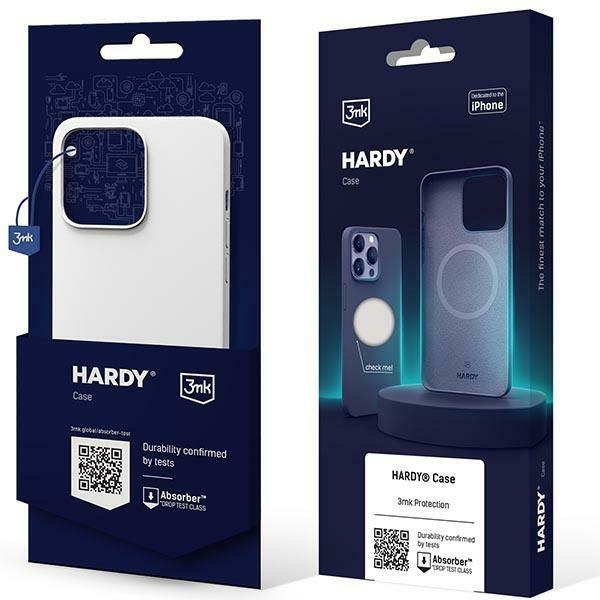 3MK Hardy Case iPhone 15 Plus / 14 Plus6.7" silver-white MagSafe