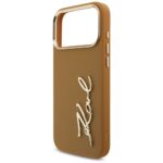 Karl Lagerfeld Karl Script Logo Case for iPhone 17 Pro Max Brown - imagine 6
