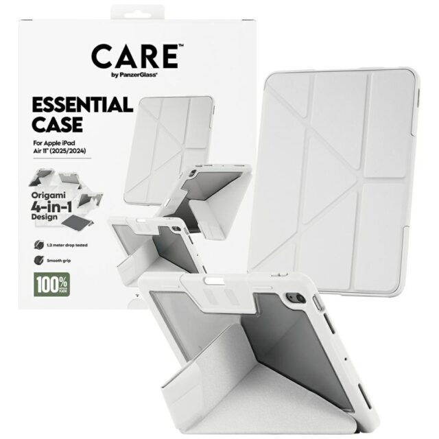 Etui Care by PanzerGlass Y fold do iPad   Air 11" (2024/2025) jasnoszary - imagine 4