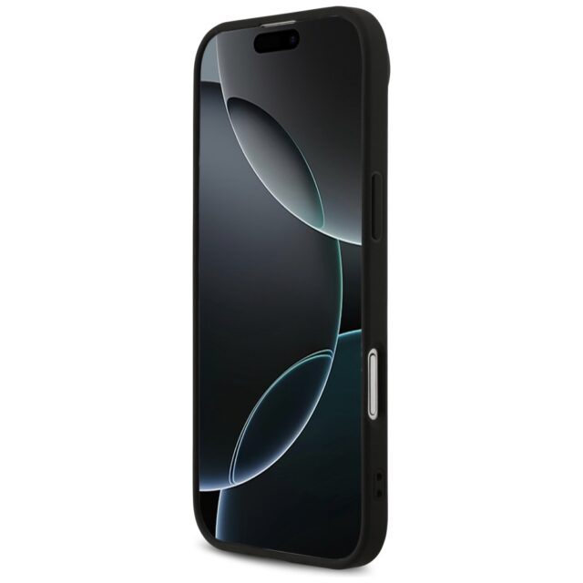 Case Guess 4G Printed Stripes MagSafe for iPhone Air black - imagine 5