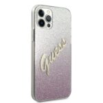Guess GUHCP12LPCUGLSPI iPhone 12 Pro Max 6,7" pink hardcase Glitter Gradient Script - imagine 4