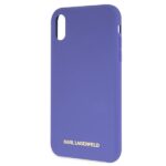 Karl Lagerfeld KLHCI61SLVOG iPhone  Xr hardcase violet Silicone - imagine 3