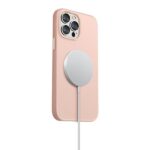 UNIQ Lino Hue Case iPhone 13 / 14 / 15 6,1" blush pink MagSafe - imagine 5