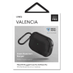 UNIQ Valencia Case AirPods Pro midnight black Antimicrobial - imagine 8
