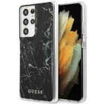 Guess GUHCS21LPCUMABK S21 Ultra G998 black hardcase Marble