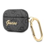Guess GUAP4GSMK AirPods Pro cover grey 4G Script Metal Collection - imagine 3