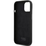 Karl Lagerfeld KLHCP15SSMHKNPK iPhone 15/ 14 / 13 6.1" black Silicone Ikonik Metal Pin - imagine 7