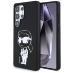 Karl Lagerfeld Silicone Graffiti Ikonik Printed Logo MagSafe Case for Samsung Galaxy S25 Ultra Black