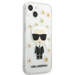 Karl Lagerfeld KLHCP13MHFLT iPhone 13 / 14 / 15 6,1" transparent Flower Ikonik Karl - imagine 4