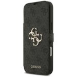 Guess Book 4G Metal Logo Case for iPhone 17 Pro Max Black - imagine 2