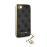 Guess GUHCI8GF4GGR iPhone 7/8/SE 2020/ SE 2022 grey hard case 4G Charms Collection - imagine 3