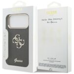 Guess Fixed Glitter Big 4G Metal Frame case for iPhone 17 Pro Max black - imagine 8