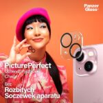 PanzerGlass Picture Perfect iPhone 156.1" / 15 Plus 6.7" czarny/black 1136 camera lens - imagine 4