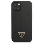 Guess GUHCP13SSLTGK iPhone 13 mini 5,4" black hardcase Silicone Triangle - imagine 3