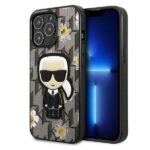 Karl Lagerfeld KLHCP13LPMNFIK1 iPhone 13 Pro / 13 6,1" grey Flower Ikonik Karl