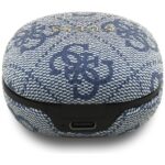 Earphones TWS ENC Guess 4G Classic Metal Logo blue - imagine 4