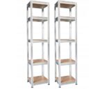 Extralink | Set of two 5-level shelves | 180x40x40 cm, 175 kg