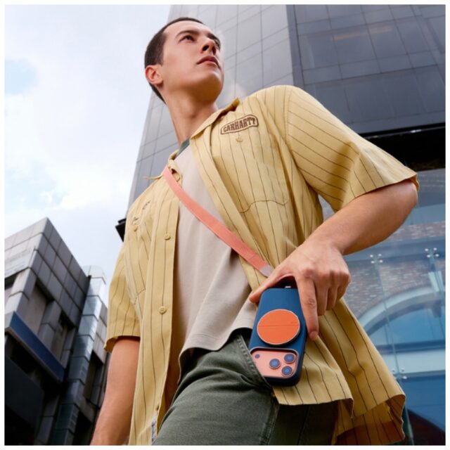 Magnetic Mount UNIQ Grivix Classic   360 Mount&Grip Stand orange - imagine 2