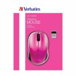 Verbatim Go Nano Wireless Mouse 1600 dpi hot pink 49043 - imagine 4
