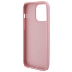 Guess GUHCP15LP4EPMP iPhone 15 Pro 6.1" pink hardcase Leather 4G Stamped - imagine 6