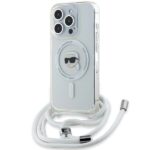 Karl Lagerfeld KLHMP15XHCKHNT iPhone15 Pro Max 6.7" hardcase transparent Crossbody IML Karl Head Mag