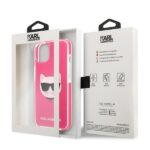 Karl Lagerfeld KLHCP13MTPECPI iPhone 13/ 14 / 15 6,1" hardcase fuschia Choupette Head - imagine 8