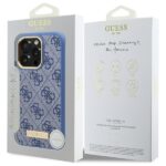 Guess GUHMP16XU4GPRB iPhone 16 Pro Max 6.9" blue hardcase 4G Logo Plate MagSafe - imagine 8