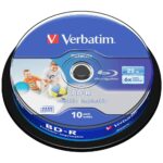 Disc BD-R Verbatim SL Printable         Datalife 6X 25GB 10pcs  43804
