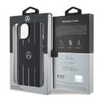 Mercedes MEHMP15S23HRSK iPhone 15 / 14 / 13 6.1" Black Hardcase Double Layer Crossed Lines MagSafe - imagine 8