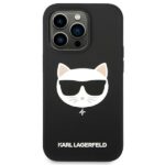 Karl Lagerfeld KLHMP14XSLCHBK iPhone 14 Pro Max 6,7" hardcase black Silicone Choupette Head Ma - imagine 3