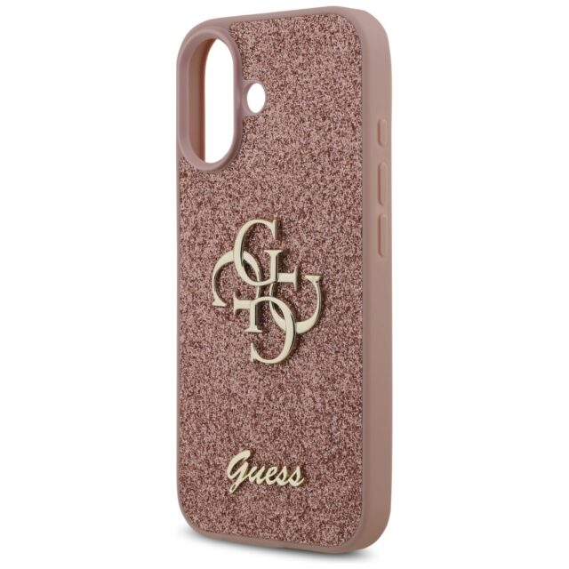 Guess Fixed Glitter Big 4G Case for iPhone 17 Pink - imagine 6