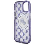 Karl Lagerfeld KLHMP15SHMCKMHU iPhone 15 6.1"purple IML Monogram Karl&Choupette Head MagSa - imagine 7