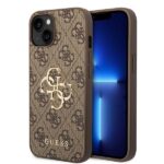 Guess GUHCP15M4GMGBR iPhone 15 Plus/ 14 Plus 6.7" brown hardcase 4G Big Metal Logo