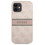 Guess GUHCP12S4GDPI iPhone 12 mini 5,4" pink hardcase 4G Stripe - imagine 3