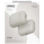 Case UNIQ Lino for AirPods Pro 3 gen      Silicone beige - imagine 6