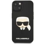 Karl Lagerfeld KLHCP14SKH3DBK iPhone 14/ 15 / 13 6,1" black hardcase 3D Rubber Karl`s Head - imagine 3