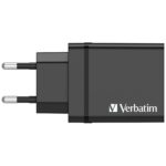 Verbatim 30W Wall Charger 3xUSB-A/USB-C PD 3.0 CHR-30EU2 black 49700 - imagine 3