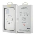 Guess GUHMP15SHRSGSD iPhone 15 / 14 / 13 6.1"transparent hardcase Ring Stand Script Gl - imagine 8