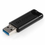 Verbatim USB-A 3.2 Gen 1 PinStripe Flash Drive 32GB black 49317