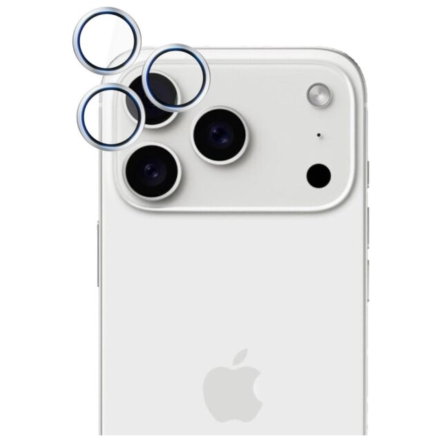3MK HARDY Lens Protection Pro for Apple iPhone 17 Pro / 17 Pro Max Silver - imagine 6