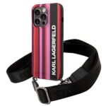 Karl Lagerfeld KLHCP14XSTSTP iPhone 14 Pro Max 6,7" hardcase pink Color Stripes Strap
