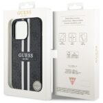 Guess GUHMP13LP4RPSK iPhone 13 Pro / 13 6,1" black hardcase 4G Printed Stripes MagSafe - imagine 8