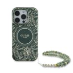 Guess GUHMP16LHCPOFPA iPhone 16 Pro 6.3" green hardcase IML Flowers Allover Electro With Pear - imagine 2