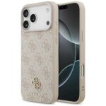 Guess 4G Small 4G and Classic MagSafe case for iPhone 17 Pro Max pink