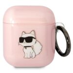 Karl Lagerfeld KLA2HNCHTCP Airpods 1/2 cover pink Ikonik Choupette